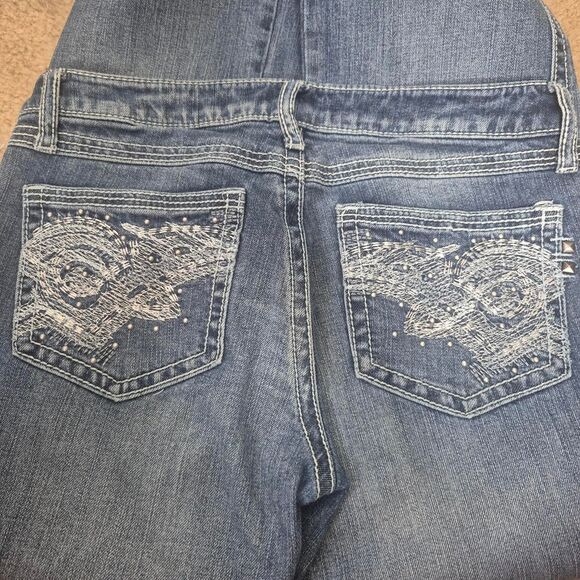 Rock 47 by Wrangler Vintage Y2K Ultra Low Rise Jeans Size 3 x 34 - Picture 5 of 5